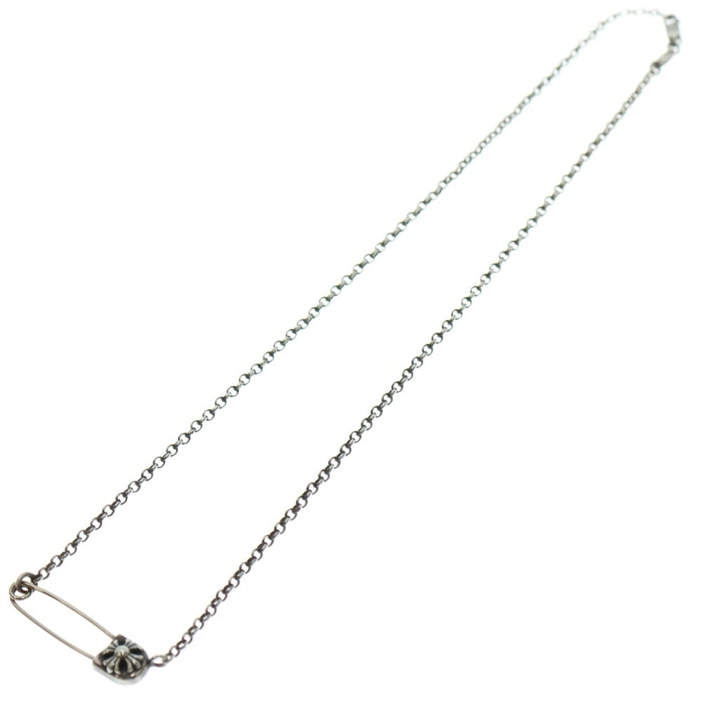 CHROME HEARTS(クロムハーツ) SAFETY PIN ROLL R16 16インチ セーフティピンロール シルバーネックレス シルバー