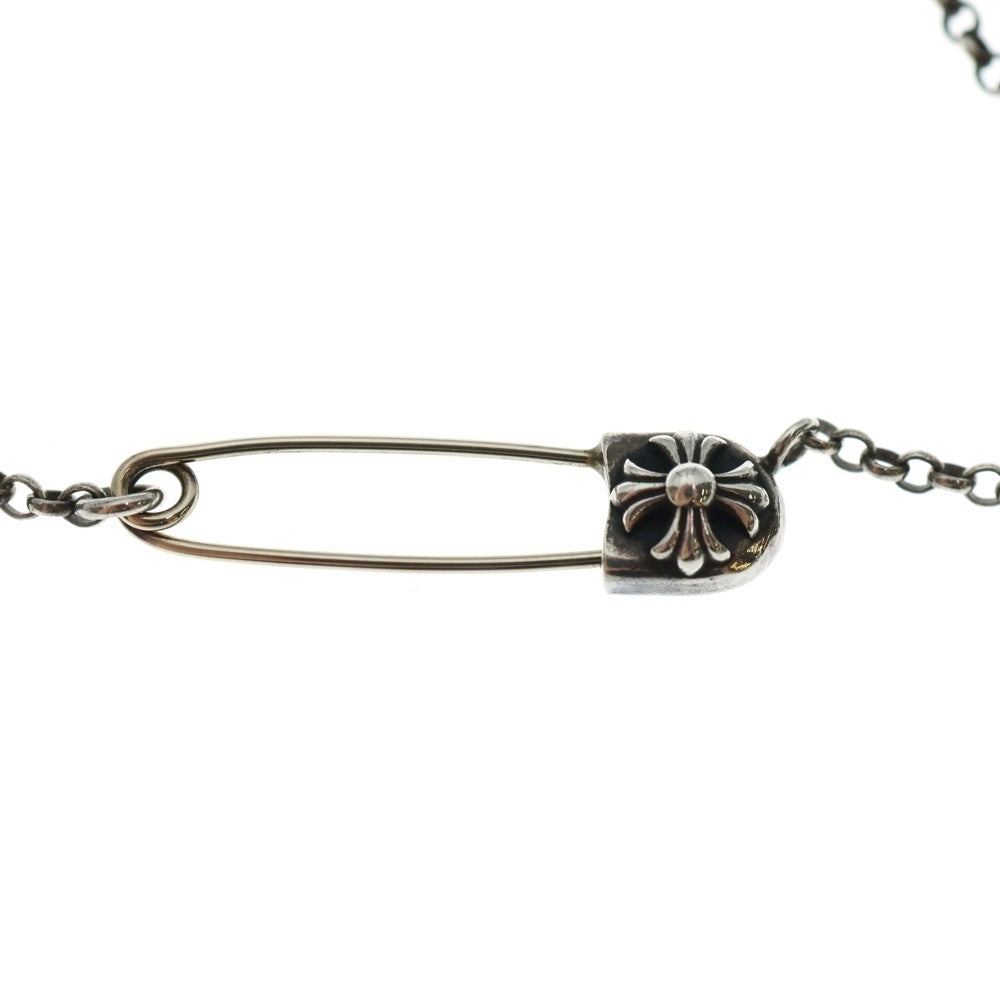 CHROME HEARTS(クロムハーツ) SAFETY PIN ROLL R16 16インチ セーフティピンロール シルバーネックレス シルバー