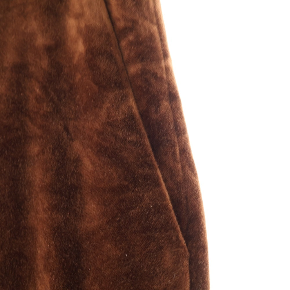 Palm Angels(パームエンジェルス) 22AW ベルベットフレアパンツ ブラウン PMCA121F22FAB004