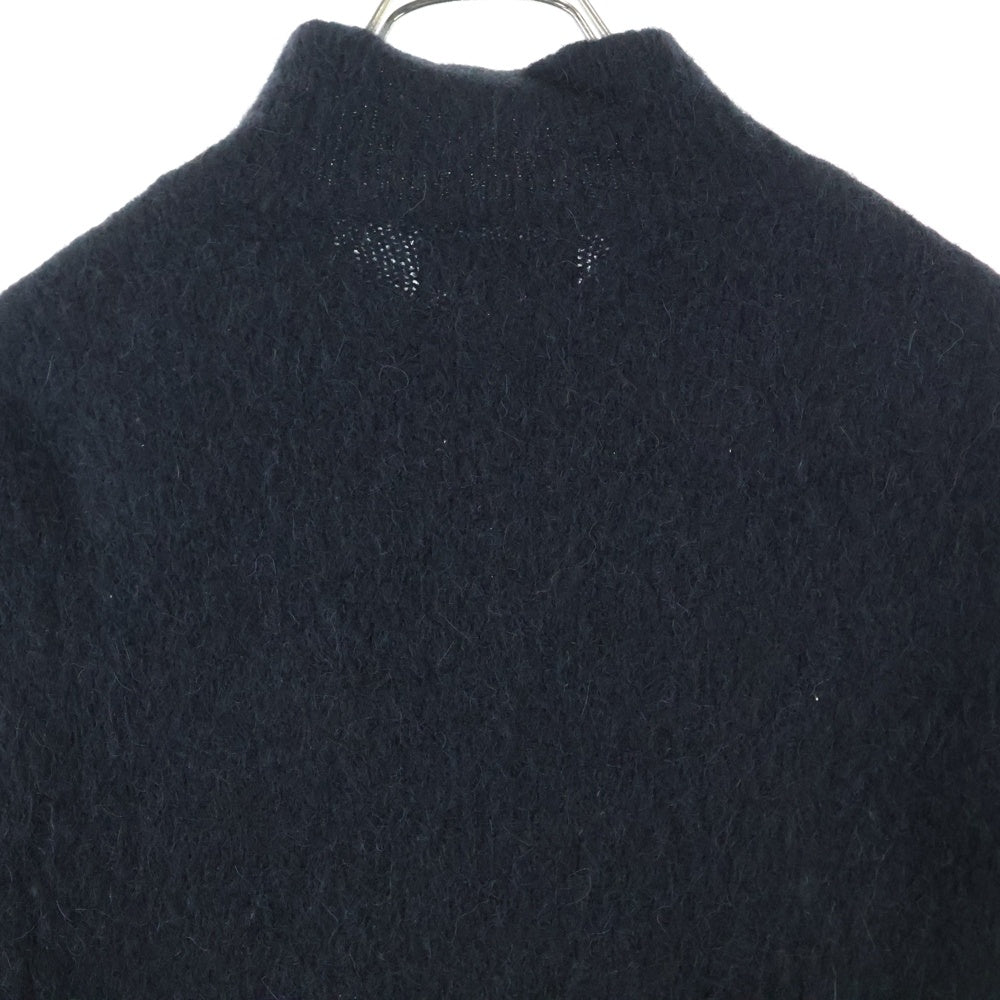 STUSSY(ステューシー) 24AW Full Zip Brushed Merino Sweater ダブルフルジップ ブラッシュメリノ セーター ブラック