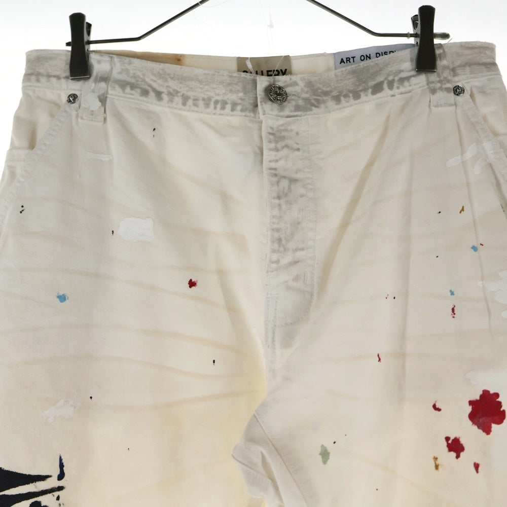 GALLERY DEPT.(ギャラリーデプト) 24SS LE BAR DE MUSIC FLARE ペイント加工 フレアデニムペインターパンツ ホワイト