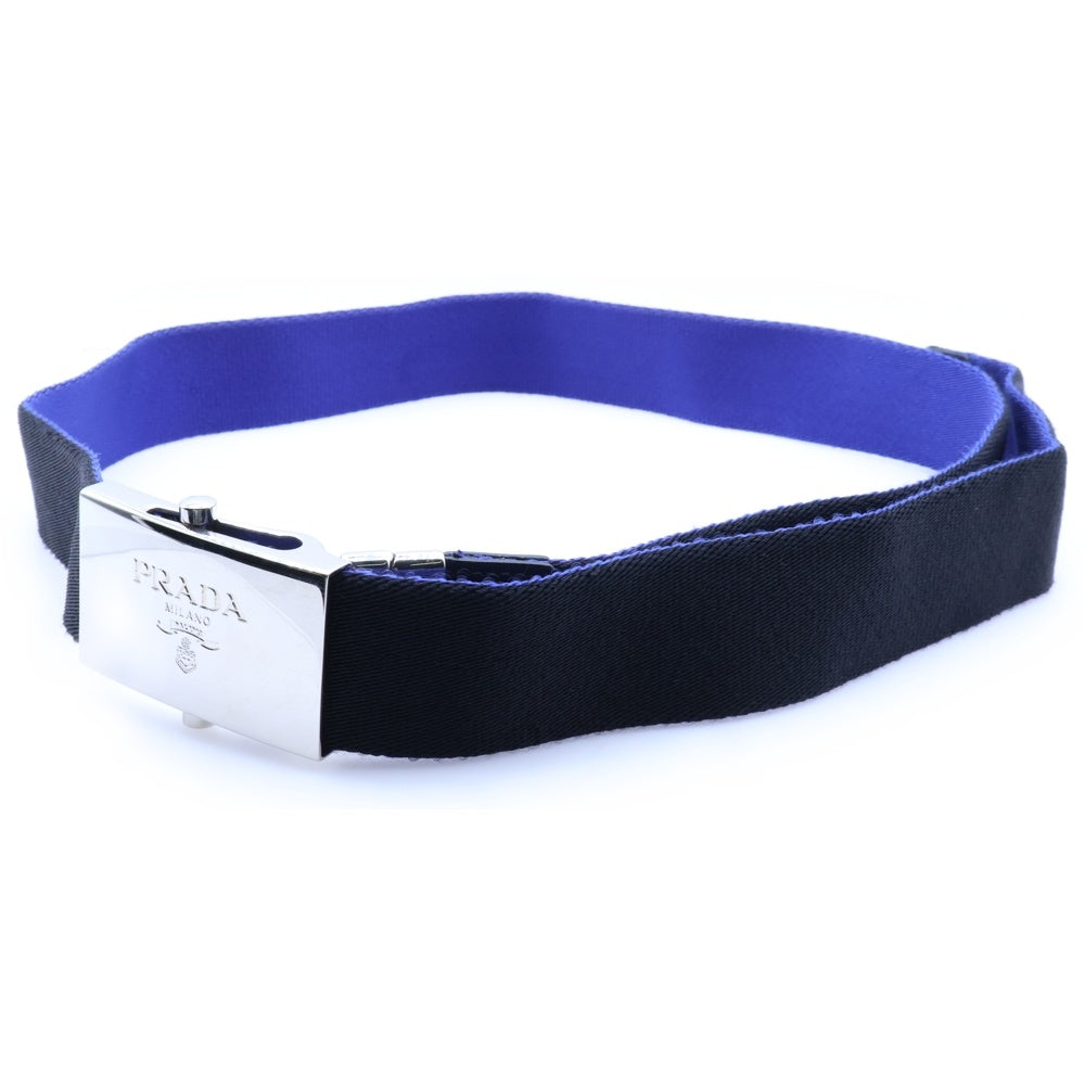 PRADA(プラダ) GACHA BELT ロゴベルト ガチャベルト ネイビー 2C4857 RM2983