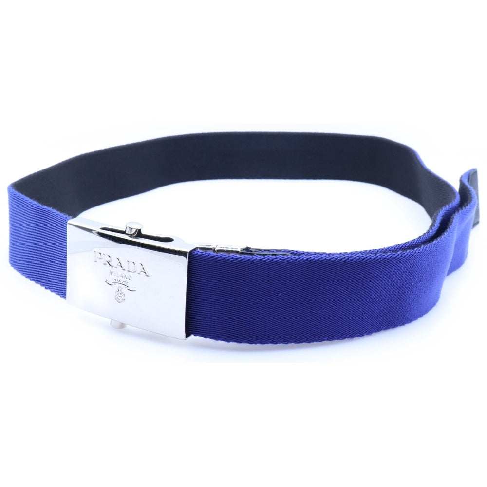 PRADA(プラダ) GACHA BELT ロゴベルト ガチャベルト ネイビー 2C4857 RM2983