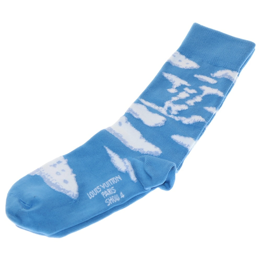 LOUIS VUITTON(ルイヴィトン) クラウドロゴ ショセット ソックス 靴下 ブルー MP3136
