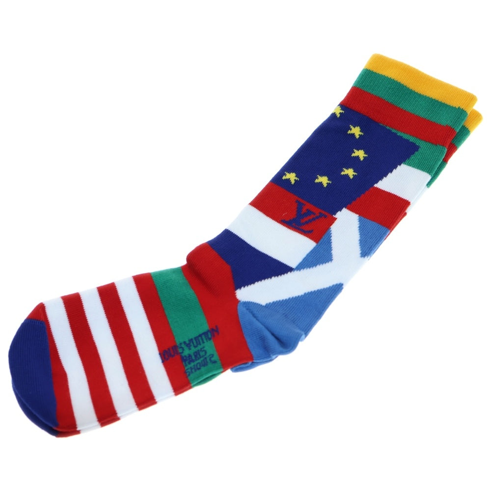 LOUIS VUITTON(ルイヴィトン) フラッグモチーフ ショセット ソックス 靴下 マルチ MP3136