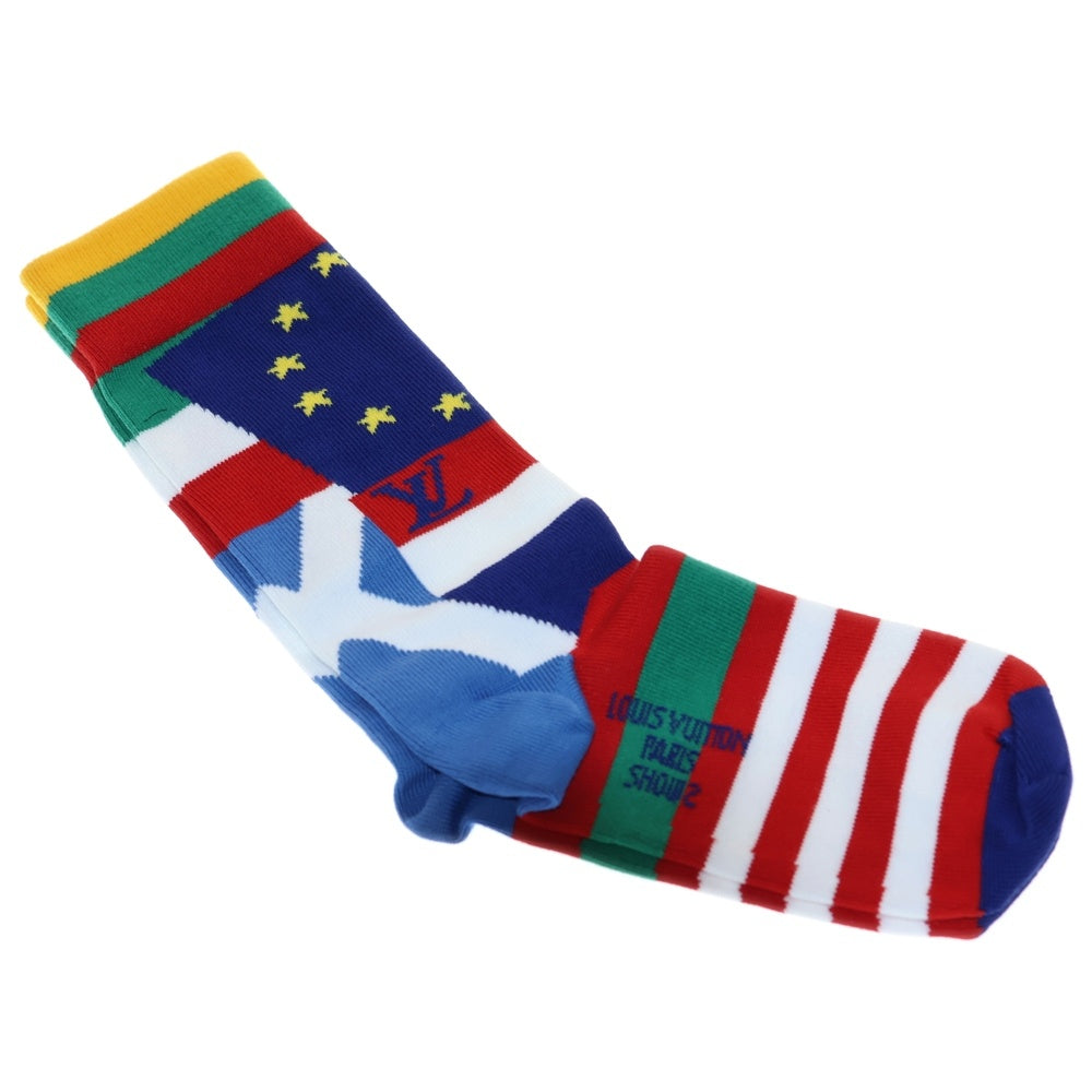 LOUIS VUITTON(ルイヴィトン) フラッグモチーフ ショセット ソックス 靴下 マルチ MP3136