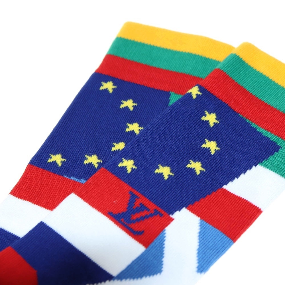 LOUIS VUITTON(ルイヴィトン) フラッグモチーフ ショセット ソックス 靴下 マルチ MP3136
