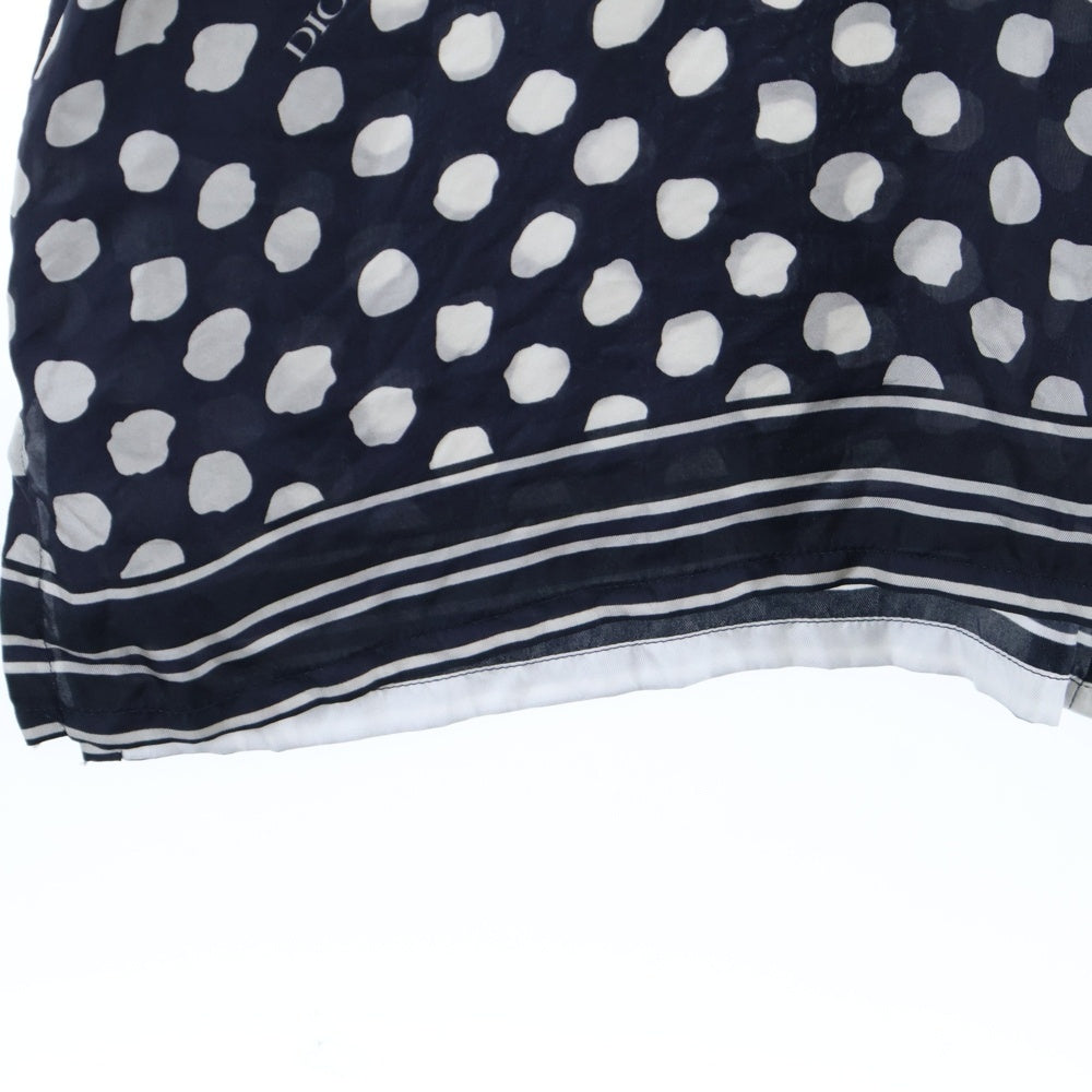 DIOR(ディオール) Short Sleeved Shirt Silk Shirts ポルカドット ロゴ シルク半袖シャツ ブラック 193C545A5991
