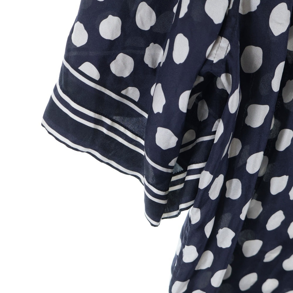 DIOR(ディオール) Short Sleeved Shirt Silk Shirts ポルカドット ロゴ シルク半袖シャツ ブラック 193C545A5991
