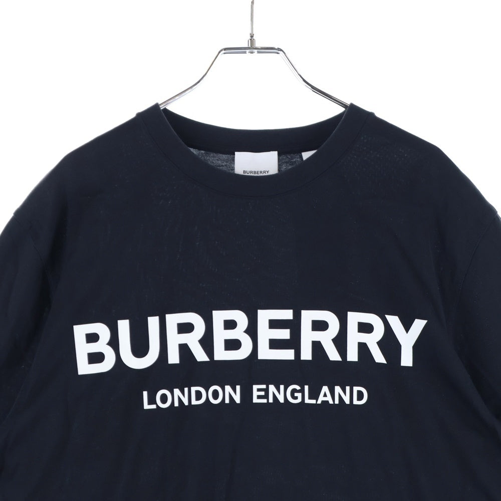 BURBERRY(バーバリー) フロントロゴプリント 半袖Tシャツ カットソー ブラック 8009494