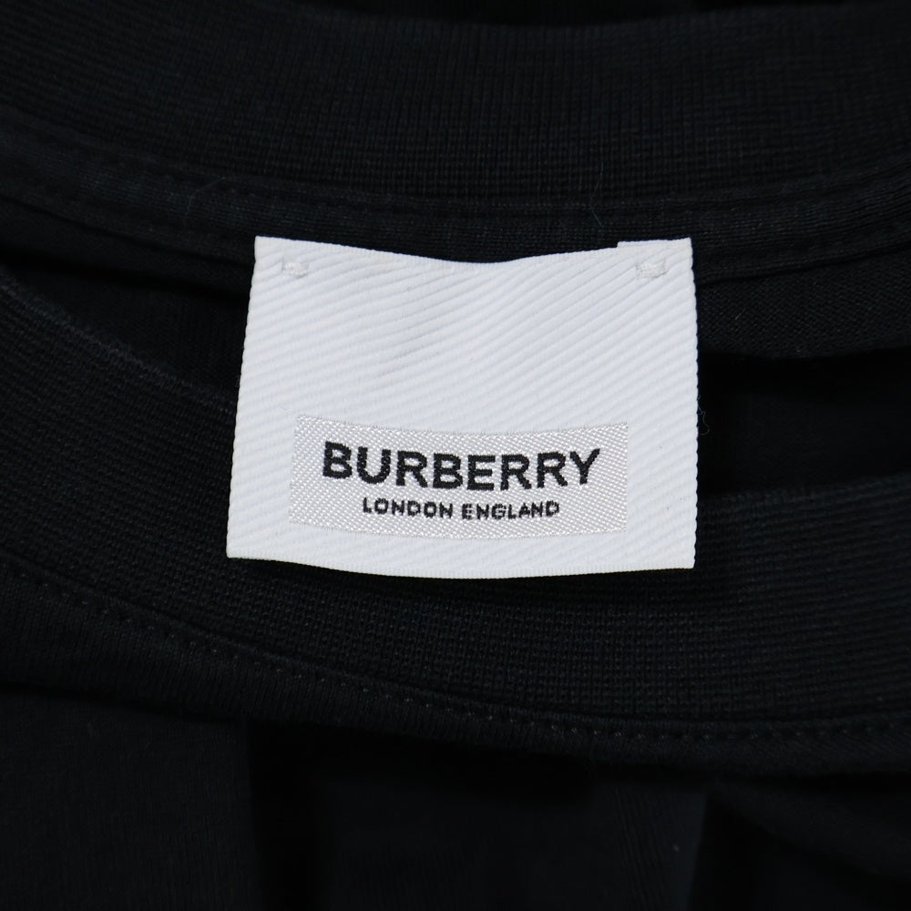 BURBERRY(バーバリー) フロントロゴプリント 半袖Tシャツ カットソー ブラック 8009494