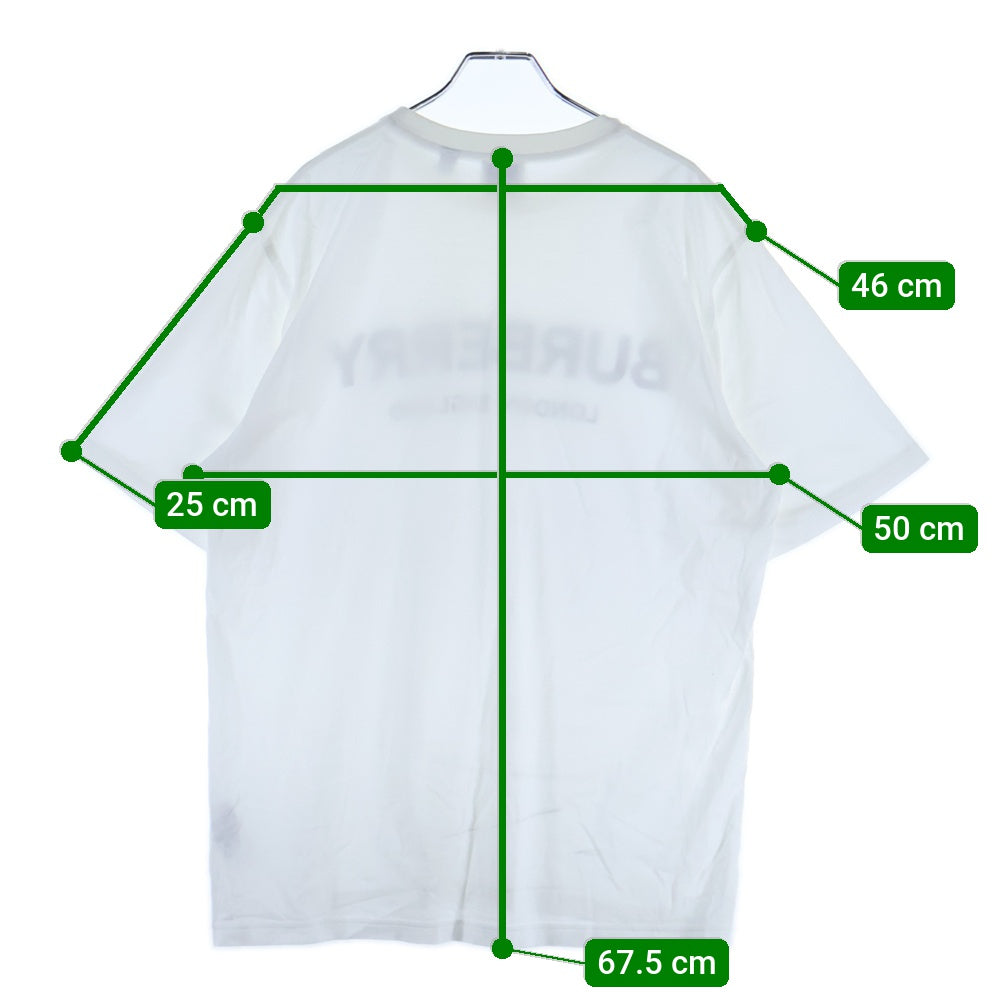 BURBERRY(バーバリー) フロントロゴプリント 半袖Tシャツ カットソー ホワイト 8026017