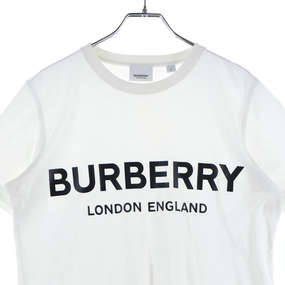 BURBERRY(バーバリー) フロントロゴプリント 半袖Tシャツ カットソー ホワイト 8008894