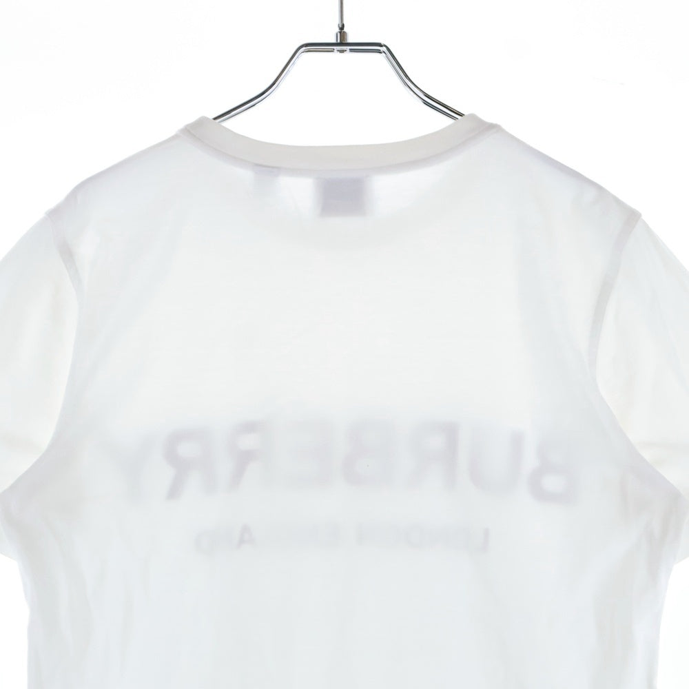 BURBERRY(バーバリー) フロントロゴプリント 半袖Tシャツ カットソー ホワイト 8008894