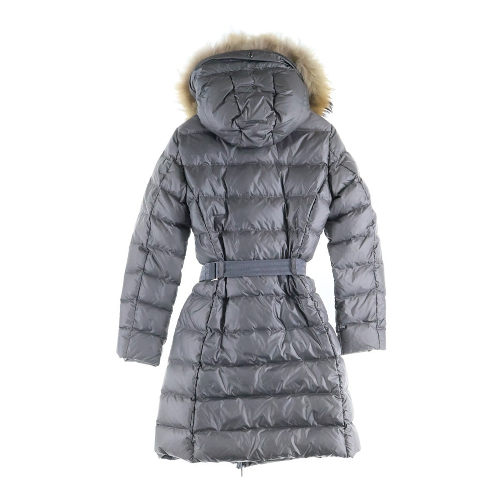MONCLER(モンクレール) NANTESFUR ファー ダウンコート ダウンジャケット グレー レディース 220934999020