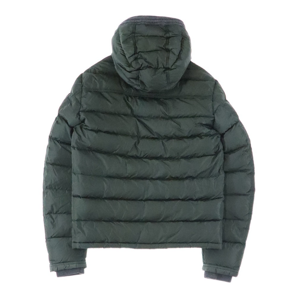 MONCLER(モンクレール) CANUT ロゴパッチ フーデッド ダウンジャケット カーキ 32091413114554155