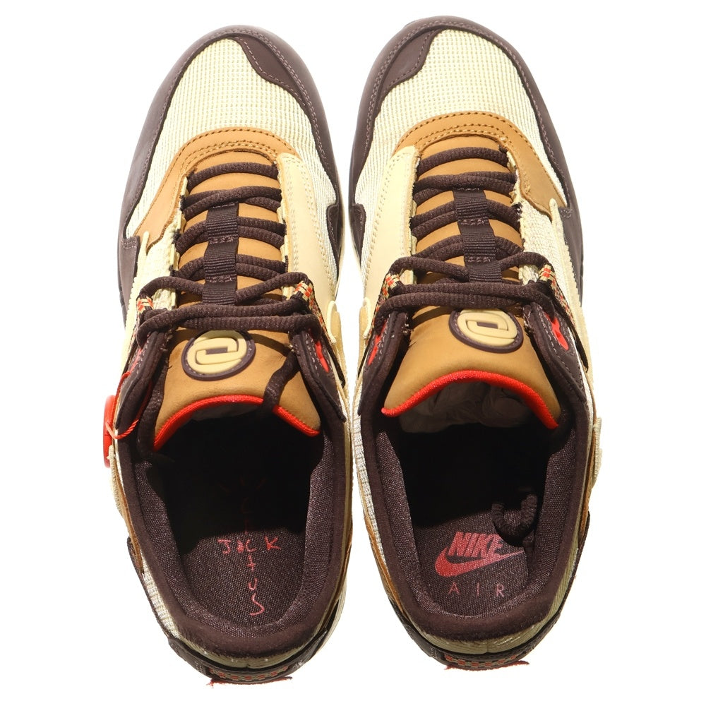 NIKE(ナイキ) ×TRAVIS SCOTT AIR MAX 1 CACTUS BROWN トラヴィススコット エアマックス 1 カクタス ローカットスニーカー マルチ US9.5/27.5cm DO9392-200