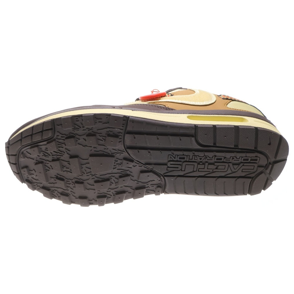 NIKE(ナイキ) ×TRAVIS SCOTT AIR MAX 1 CACTUS BROWN トラヴィススコット エアマックス 1 カクタス ローカットスニーカー マルチ US9.5/27.5cm DO9392-200