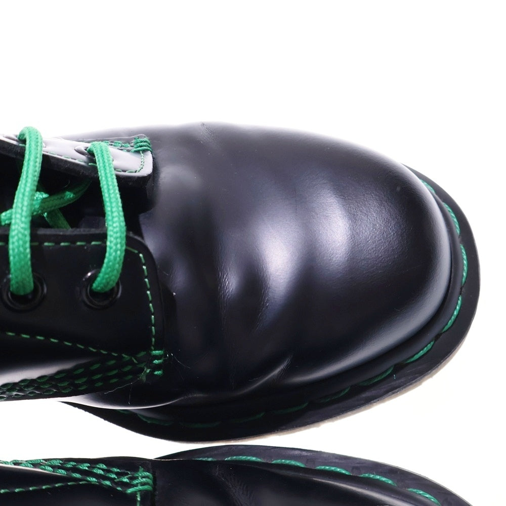 Dr.Martens(ドクターマーチン) Green Stitch Smooth グリーンステッチスムース ハイカットブーツ ブラック/グリーン 1460GS