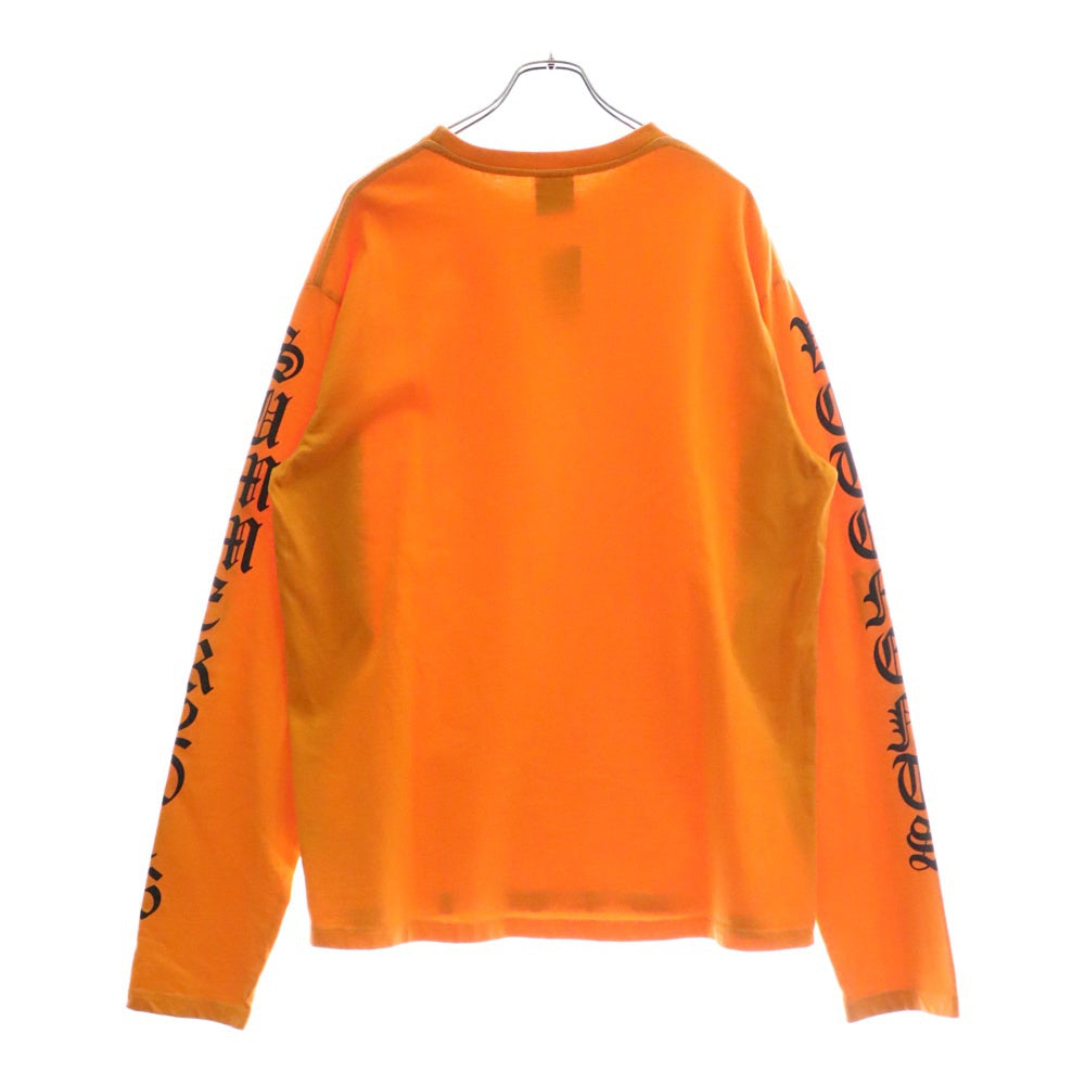 VETEMENTS(ヴェトモン) 16SS Arm Print L/S Tee アームプリント オーバーサイズ 長袖Tシャツ オレンジ SS16TP14