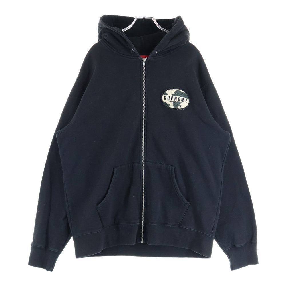 SUPREME(シュプリーム) 20SS WORLD FAMOUS ZIP UP HOODIE ワールド フェイマス ジップアップ フーディー スウェットパーカー ブラック