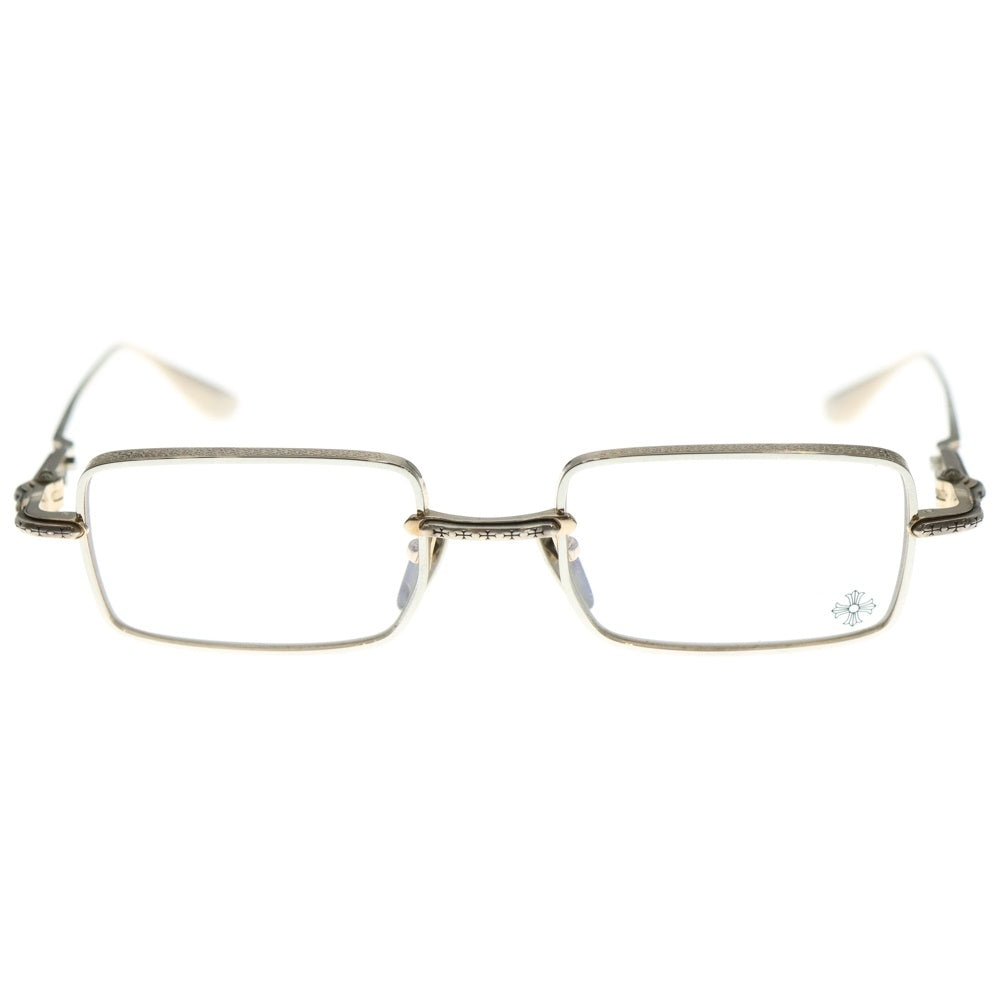 CHROME HEARTS(クロムハーツ) BUCKLE RIDER スクエアフレーム サングラス 眼鏡 アイウェア ゴールド