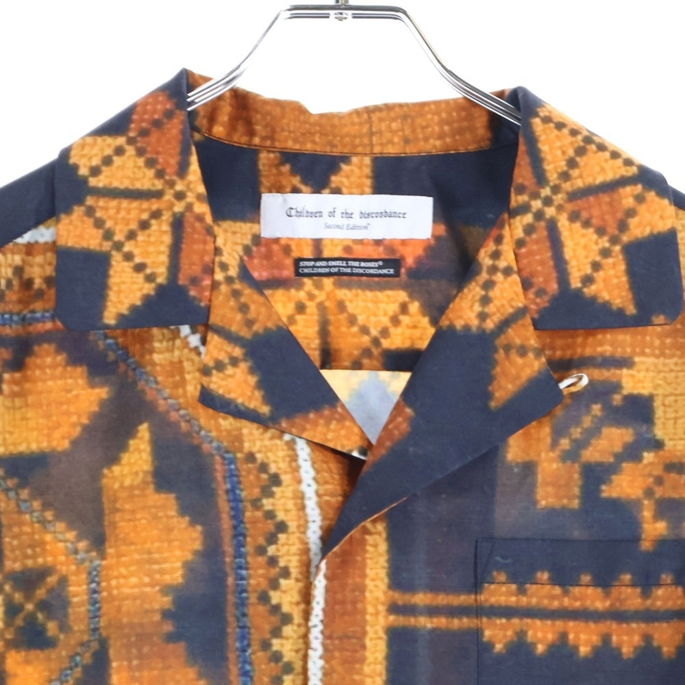 Children of the discordance(チルドレンオブザディスコーダンス) Second Edition PD PRINT LONG SLEEVE SHIRT 総柄長袖シャツ オレンジ COTDSE-243008