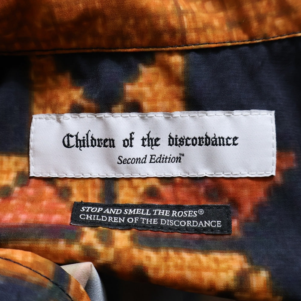 Children of the discordance(チルドレンオブザディスコーダンス) Second Edition PD PRINT LONG SLEEVE SHIRT 総柄長袖シャツ オレンジ COTDSE-243008