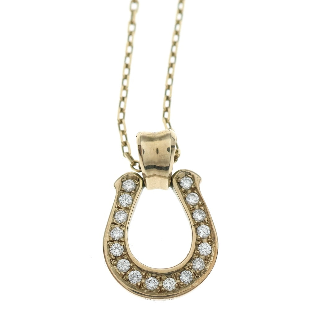 Sympathy of Soul(シンパシーオブソウル) 10K Horseshoe Lg w/D ラージホースシュー ダイヤモンドネックレス イエローゴールド SO-P1302GD