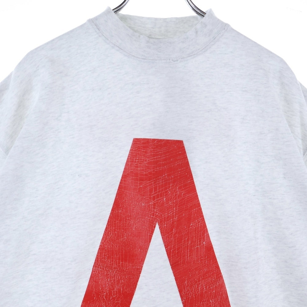 BALENCIAGA(バレンシアガ) 24SS Music Archive Series Connected T-Shirt アーカイブロゴ ダメージ加工 半袖Tシャツ グレー 744457 TQVA6