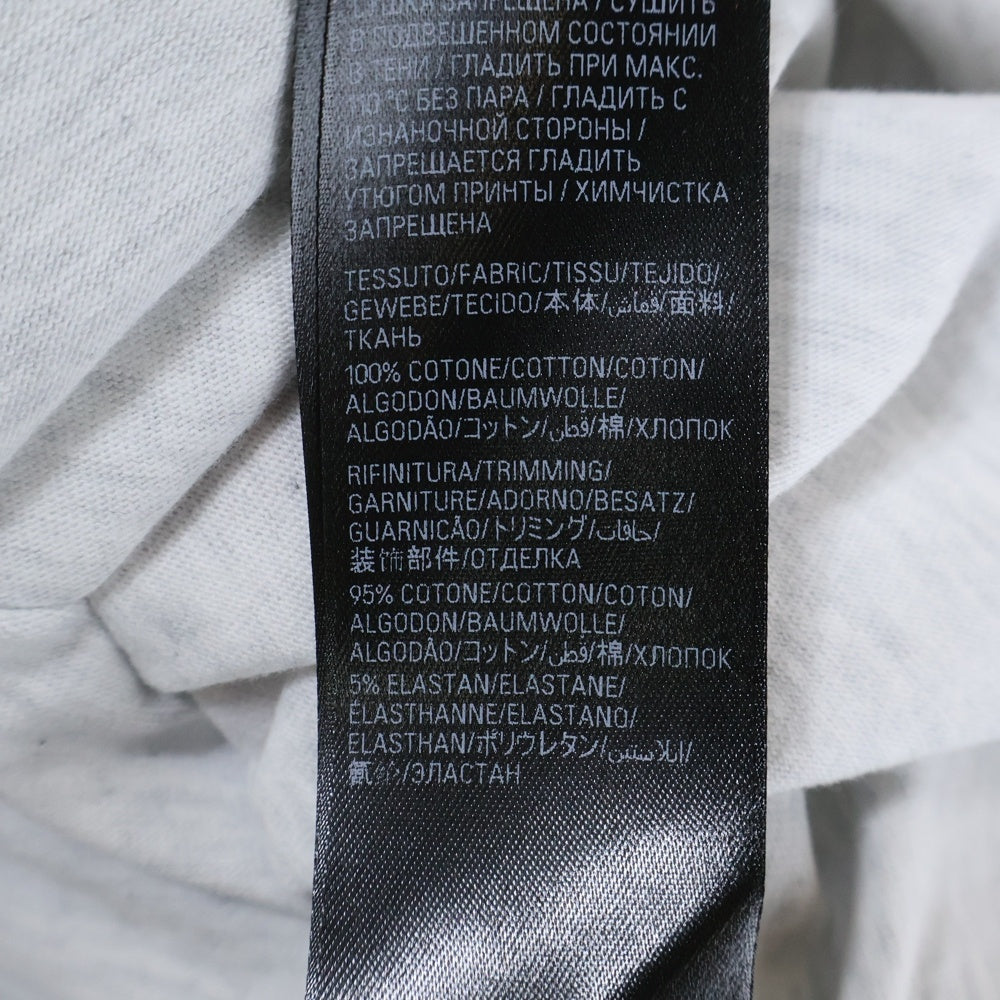 BALENCIAGA(バレンシアガ) 24SS Music Archive Series Connected T-Shirt アーカイブロゴ ダメージ加工 半袖Tシャツ グレー 744457 TQVA6