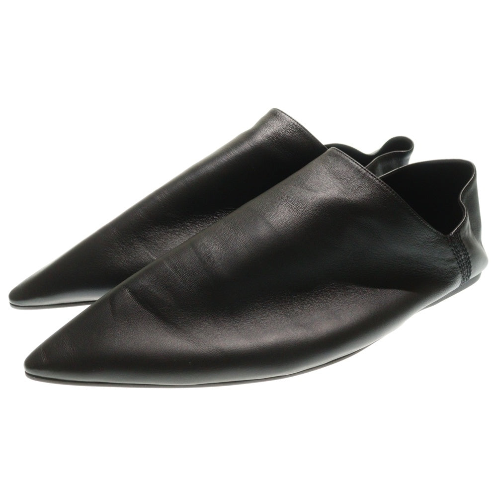 BALENCIAGA(バレンシアガ) FLAT MULE SMOOTH LAMBSKIN フラットミュール ラムスキンレザーローカットシューズ ブラック 788347