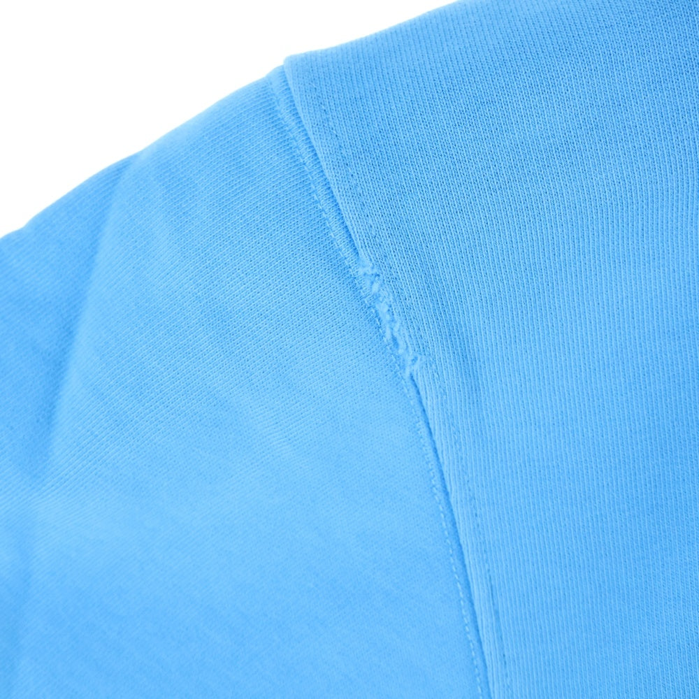 BALENCIAGA(バレンシアガ) Large Fit Campaign Logo Hoodie キャンペーンロゴ ダメージ加工 プルオーバースウェットパーカー フーディー ブルー 620973 TNVG6