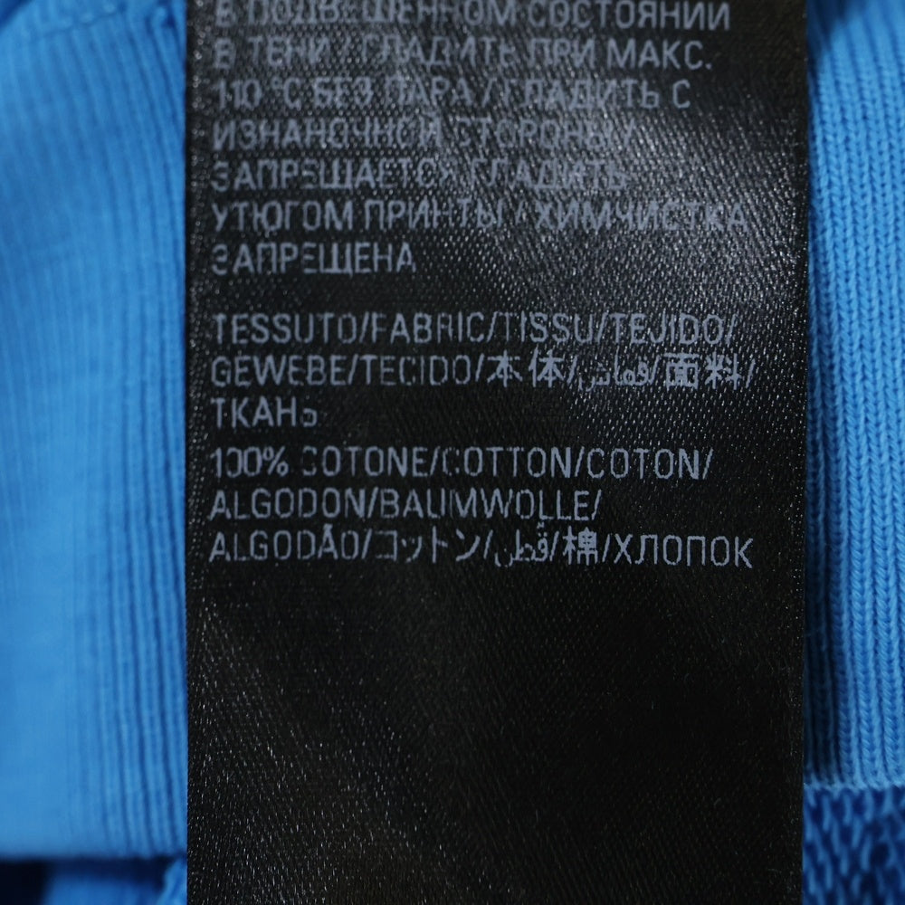 BALENCIAGA(バレンシアガ) Large Fit Campaign Logo Hoodie キャンペーンロゴ ダメージ加工 プルオーバースウェットパーカー フーディー ブルー 620973 TNVG6