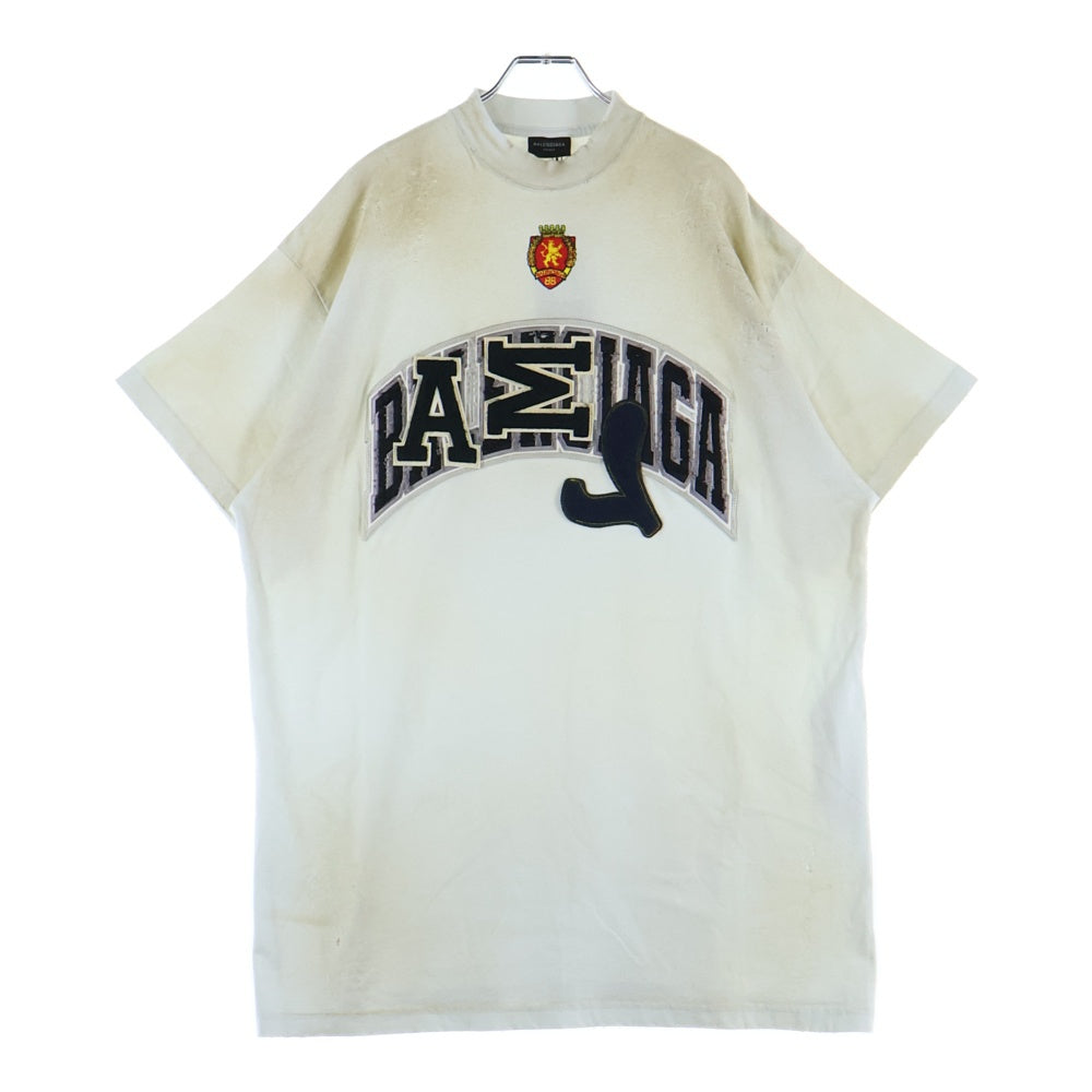 BALENCIAGA(バレンシアガ) Skater T-Shirt ダメージ加工 スケーター 半袖Tシャツ ホワイト 739028 TOVN2