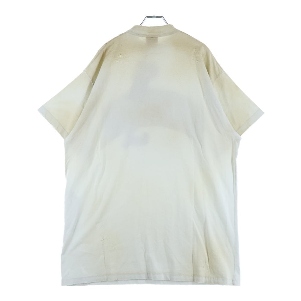 BALENCIAGA(バレンシアガ) Skater T-Shirt ダメージ加工 スケーター 半袖Tシャツ ホワイト 739028 TOVN2