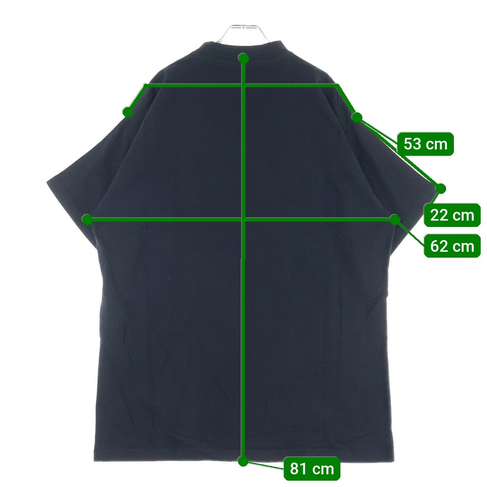 BALENCIAGA(バレンシアガ) ×adidas T-Shirt アディダス 半袖Tシャツ ブラック 739101 TNVA6