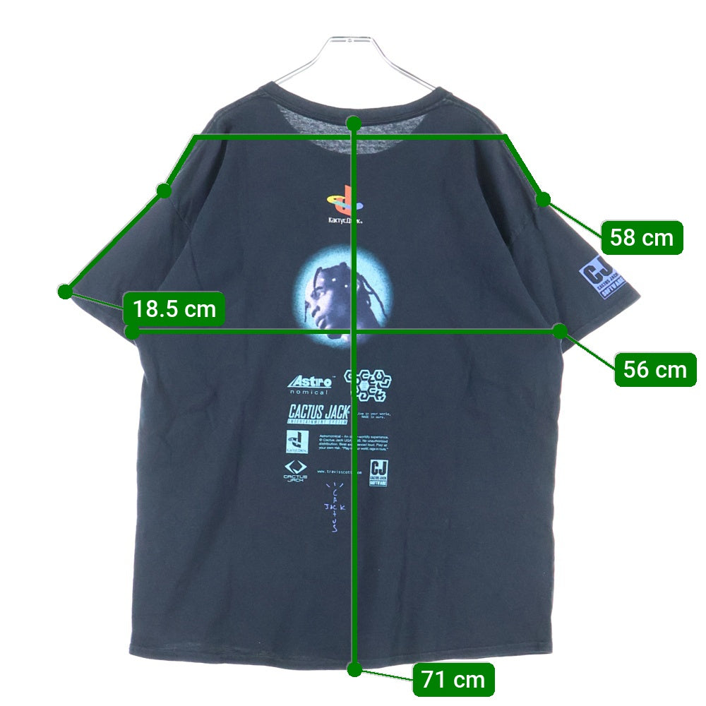 Cactus Jack(カクタスジャック) ×FORTNITE TRAVIS SCOTT フォートナイト トラヴィススコット 半袖Tシャツ ブラック