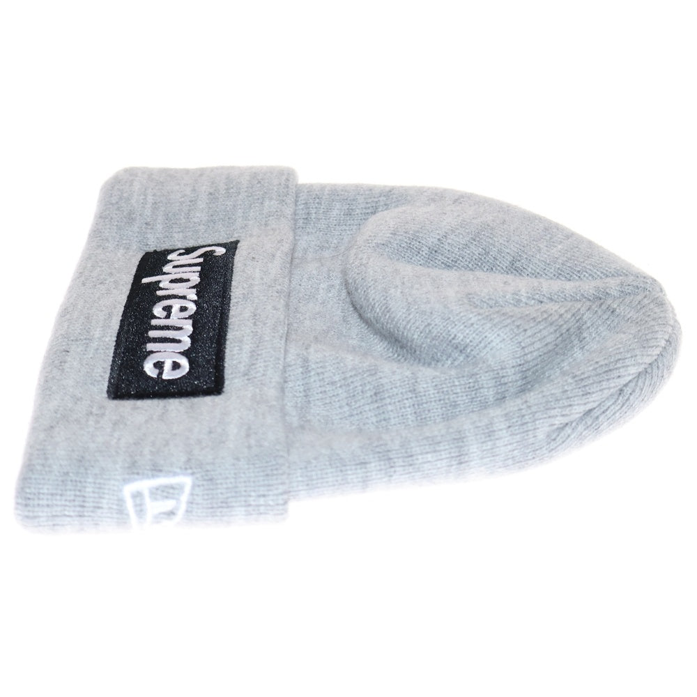 SUPREME(シュプリーム) 22AW New Era Box Logo Beanie ニューエラ ボックスロゴ ビーニー ニット帽 グレー