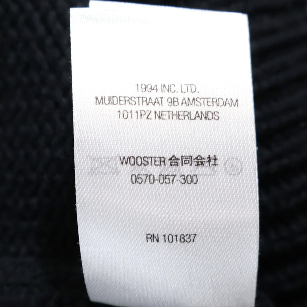 SUPREME(シュプリーム) 21AW Chenille Logo Sweater シェニール ロゴ クルーネック ニット セーター ブラック