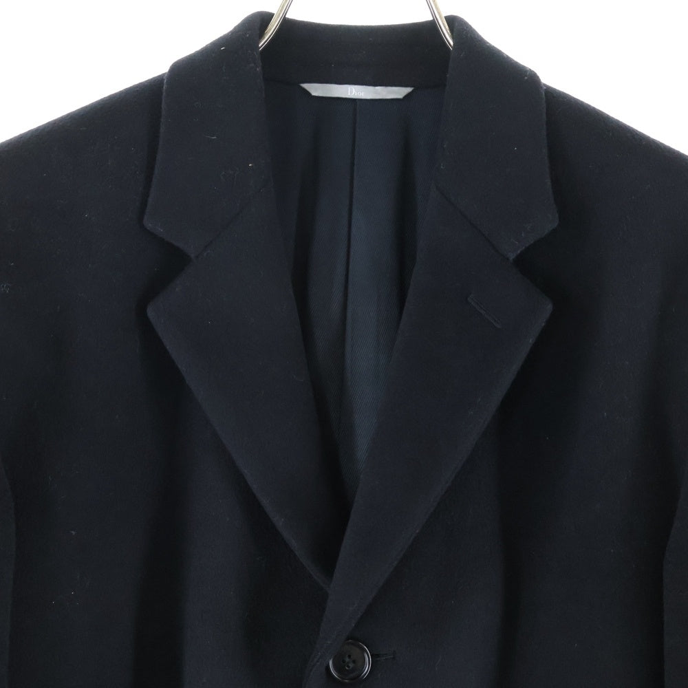 Dior HOMME(ディオールオム) COAT ウール カシミヤ チェスターコート ブラック 533C356C3183