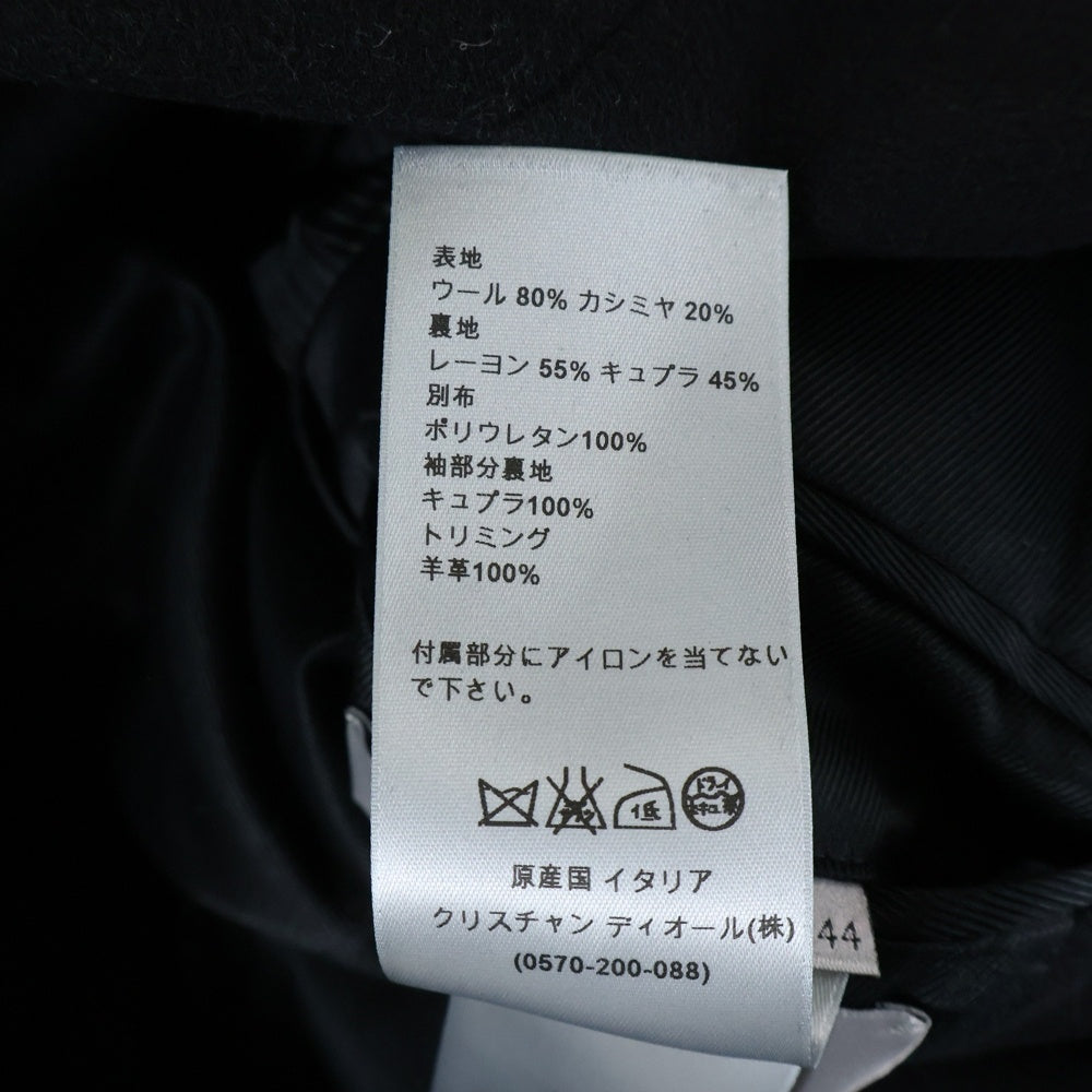 Dior HOMME(ディオールオム) COAT ウール カシミヤ チェスターコート ブラック 533C356C3183