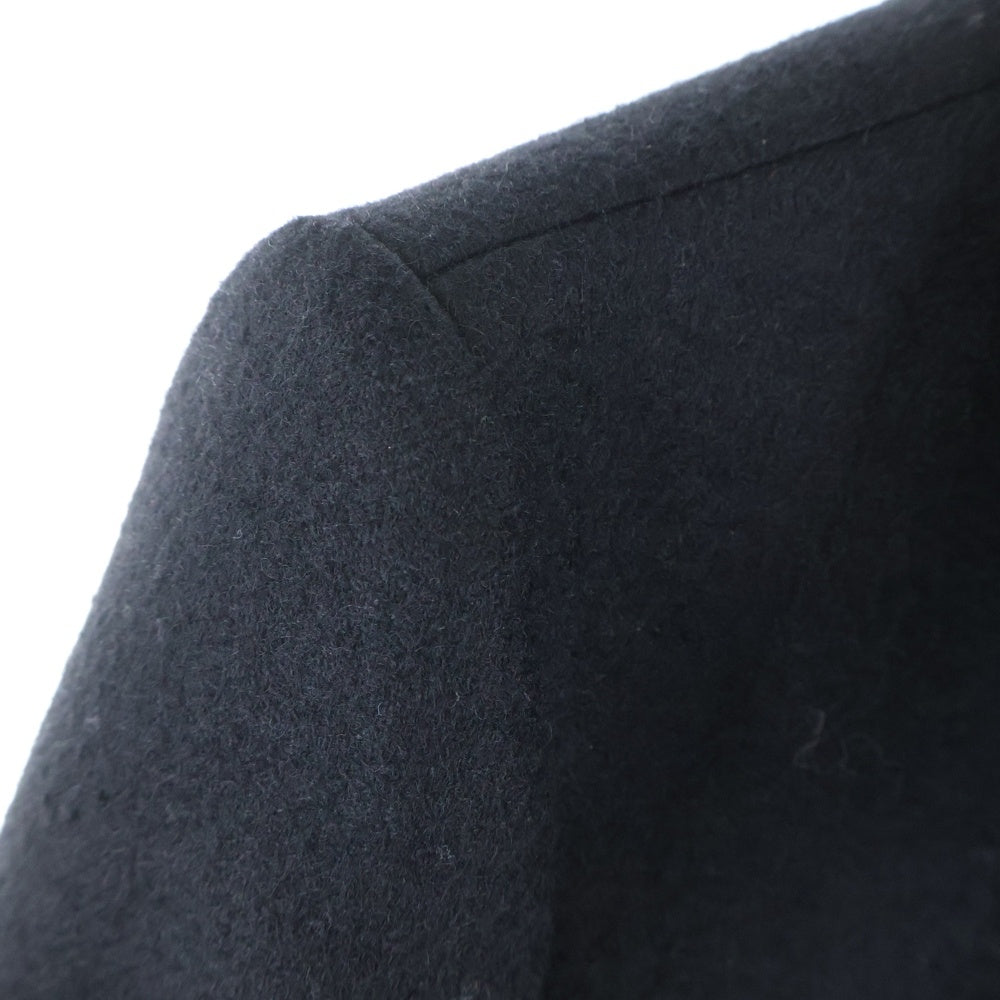 SAINT LAURENT PARIS(サンローランパリ) 17AW スタンドカラーウールメルトンロングコート ブラック 485307 Y046R