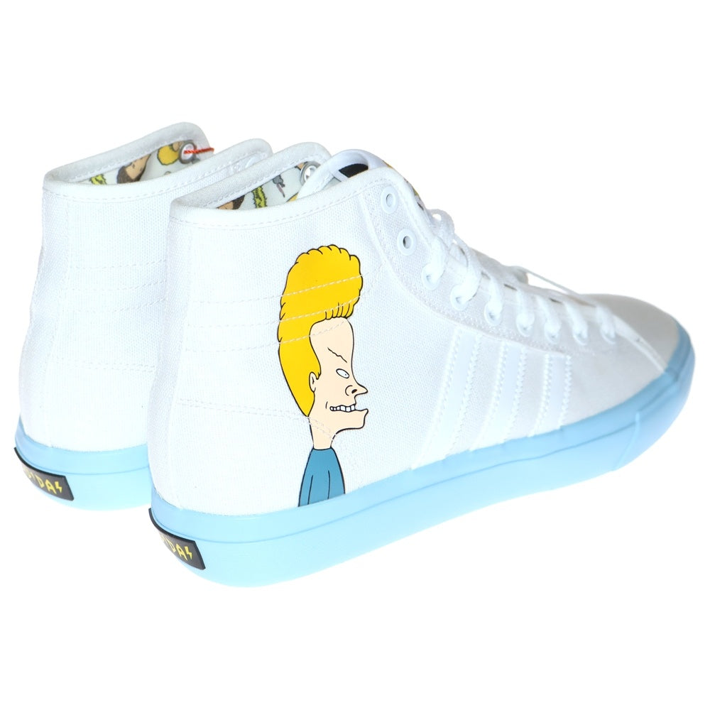 adidas(アディダス) ×BEAVIS AND BUTT-HEAD MATCHCOURT HIGH ビービス バットヘッド マッチコート ハイカットスニーカー ホワイト