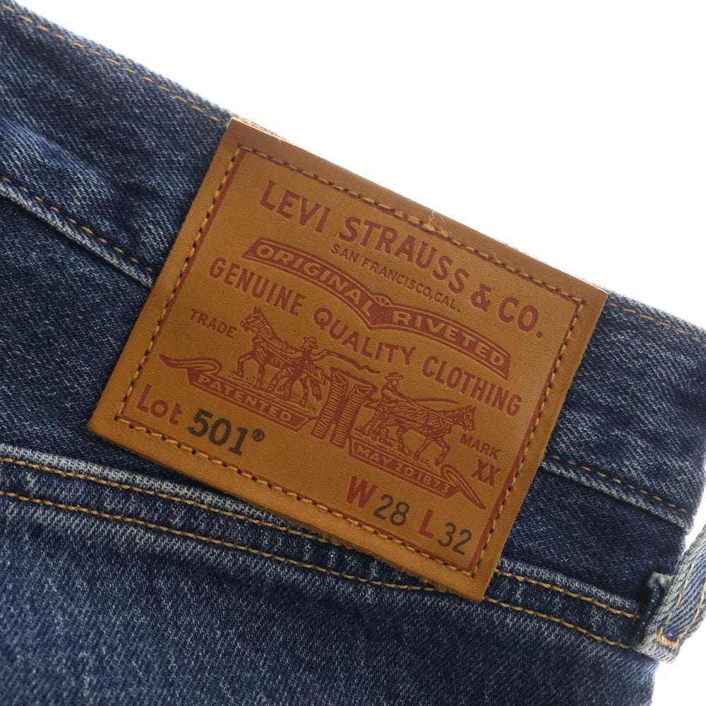 Levi's(リーバイス) 501 ボタンフライ ストレートストレッチデニムパンツ インディゴ PC9-00501-3683