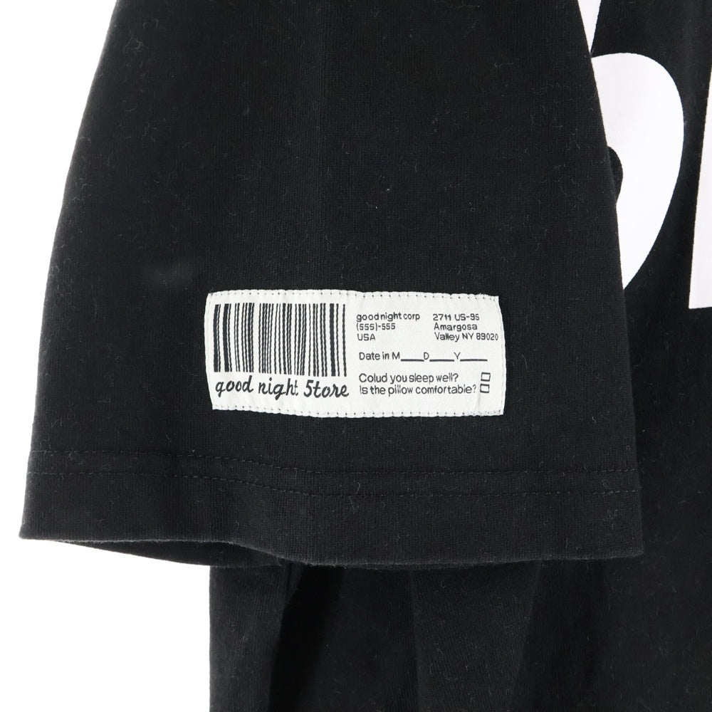 GOD SELECTION XXX(ゴッドセレクショントリプルエックス) ×WIND AND SEA ウィンダンシー ロゴプリント 半袖Tシャツ ブラック GN223