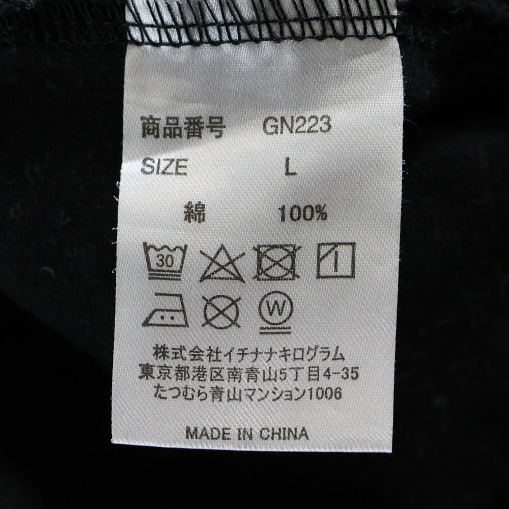 GOD SELECTION XXX(ゴッドセレクショントリプルエックス) ×WIND AND SEA ウィンダンシー ロゴプリント 半袖Tシャツ ブラック GN223