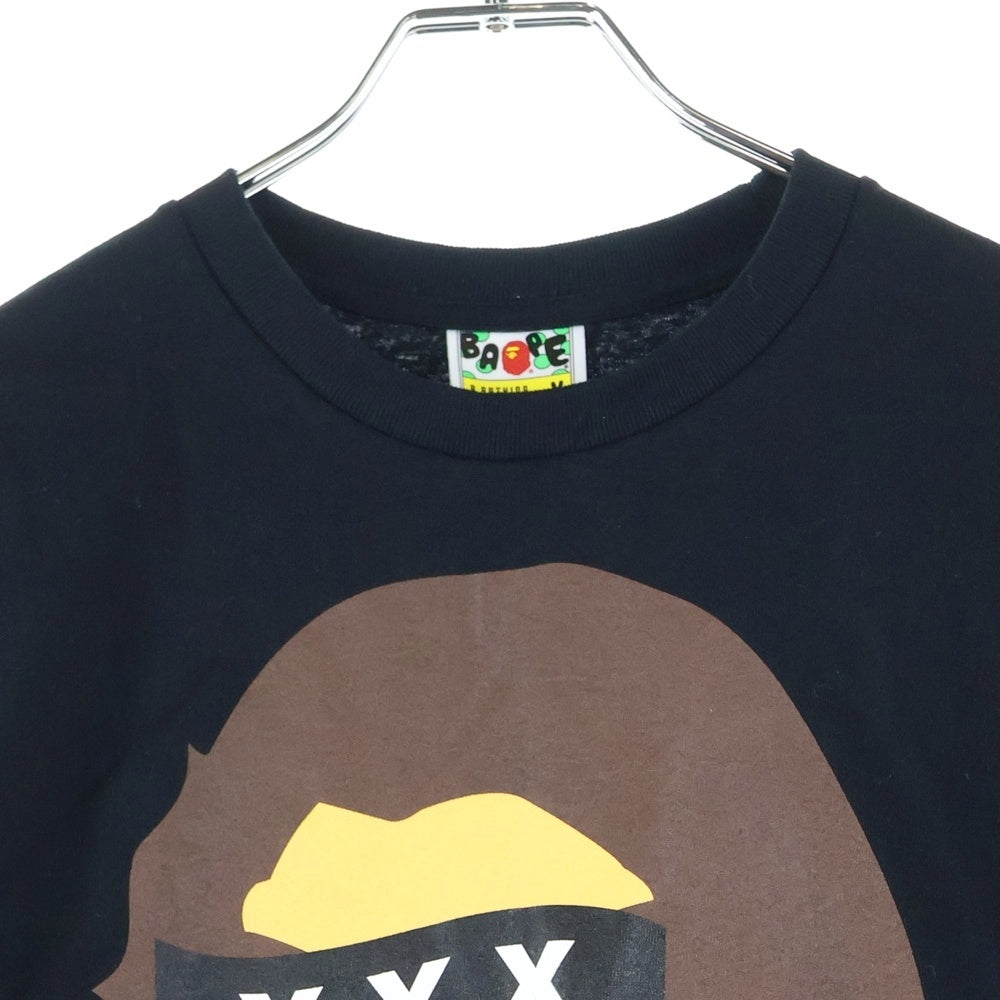 A BATHING APE(アベイシングエイプ) ×GOD SELECTION XXX フロントロゴプリント 半袖Tシャツ ブラック 001TEK231903C