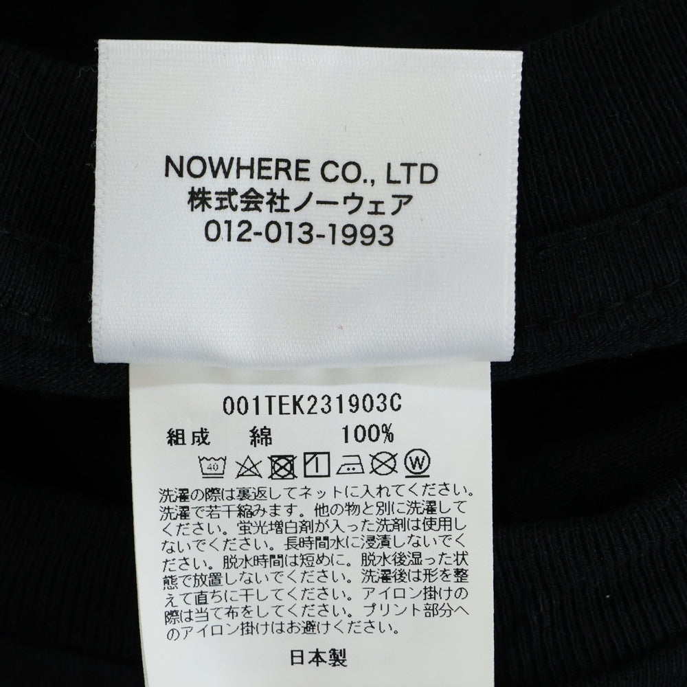 A BATHING APE(アベイシングエイプ) ×GOD SELECTION XXX フロントロゴプリント 半袖Tシャツ ブラック 001TEK231903C