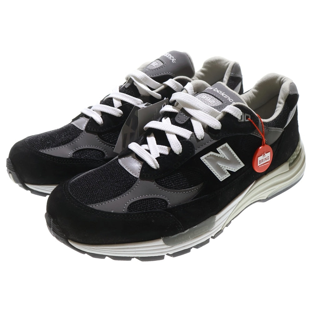 New Balance(ニューバランス) 992 スエード ローカットスニーカー ブラック U992BK US12/30cm